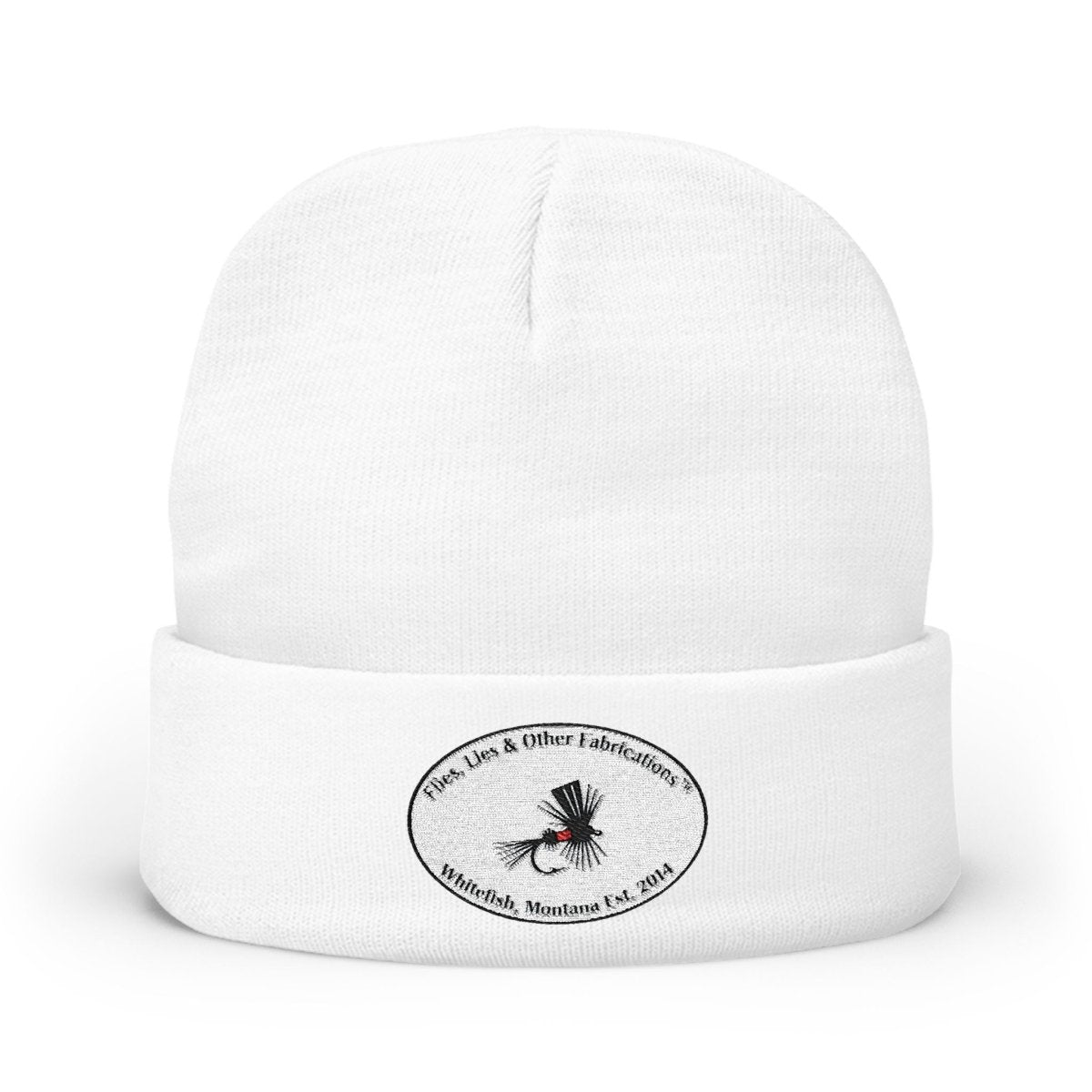 Flies, Lies and Other Fabrications Embroidered Beanie - Lazy Rockin H Ecom