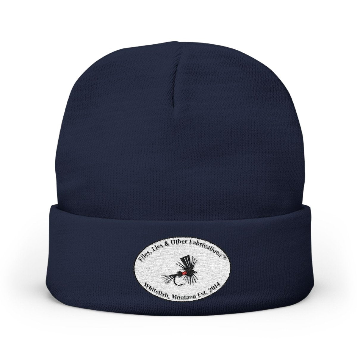 Flies, Lies and Other Fabrications Embroidered Beanie - Lazy Rockin H Ecom