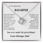 From the First Moment – Love Knot Necklace from Dad to Daughter - Lazy Rockin H Ecom