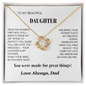From the First Moment – Love Knot Necklace from Dad to Daughter - Lazy Rockin H Ecom