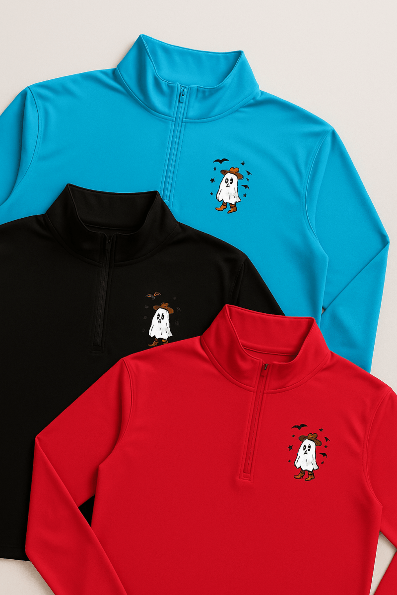 Ghostly Warm Quarter - Zip Pullover - Lazy Rockin H Ecom