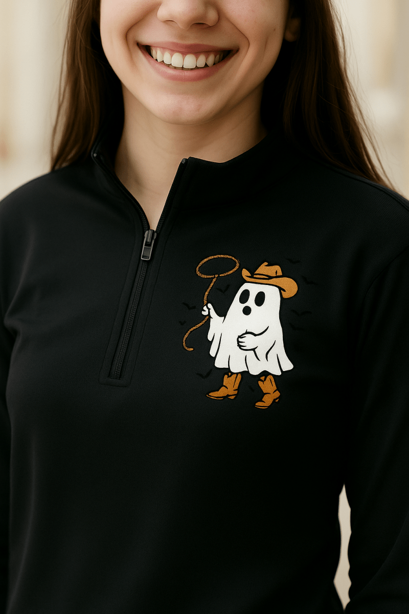 Ghostly Warm Quarter - Zip Pullover - Lazy Rockin H Ecom