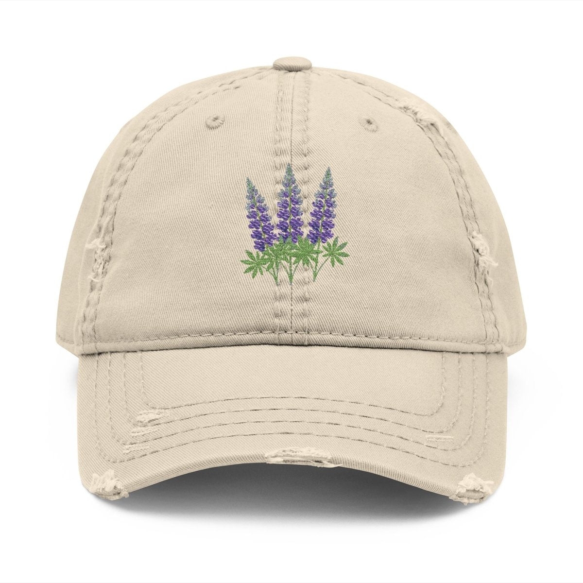 Glacier Wildflowers™ Hat – Lupine Edition (Vintage - Distressed Style) - Lazy Rockin H Ecom