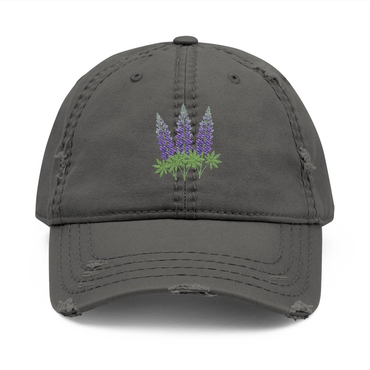 Glacier Wildflowers™ Hat – Lupine Edition (Vintage - Distressed Style) - Lazy Rockin H Ecom
