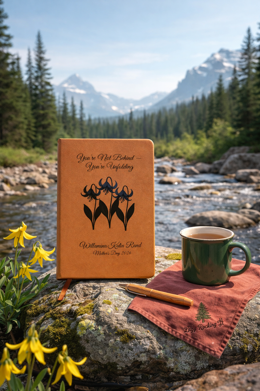 Glacier Lily Wildflower Journal — A Peaceful Nature-Inspired Notebook & Thoughtful Gift for Mom
