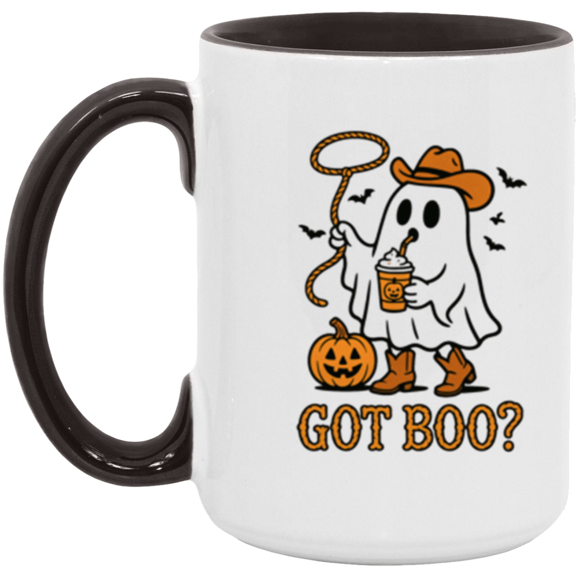 Got Boo? Cowboy Ghost Halloween Mug – Spooky Coffee Cup for Fall & Halloween Lovers - Lazy Rockin H Ecom