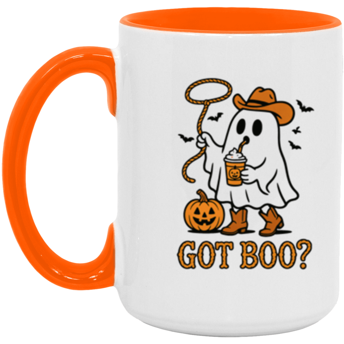 Got Boo? Cowboy Ghost Halloween Mug – Spooky Coffee Cup for Fall & Halloween Lovers - Lazy Rockin H Ecom