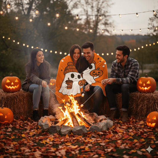 Halloween Fleece Blanket 60×80 – Spooky Throw for Teens & Young Adults - Lazy Rockin H Ecom