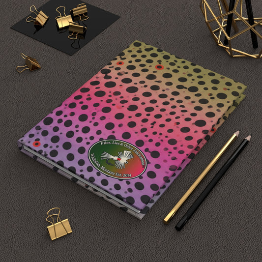 Personalized Rainbow Trout Fly Fishing Journal – Matte Hardcover Fishing Log