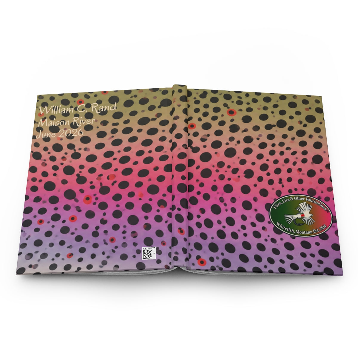 Personalized Rainbow Trout Flyfishing Journal