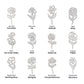 Custom Made & Personalized Birth Flower Necklace – Choose Your Month’s Flower  Finish