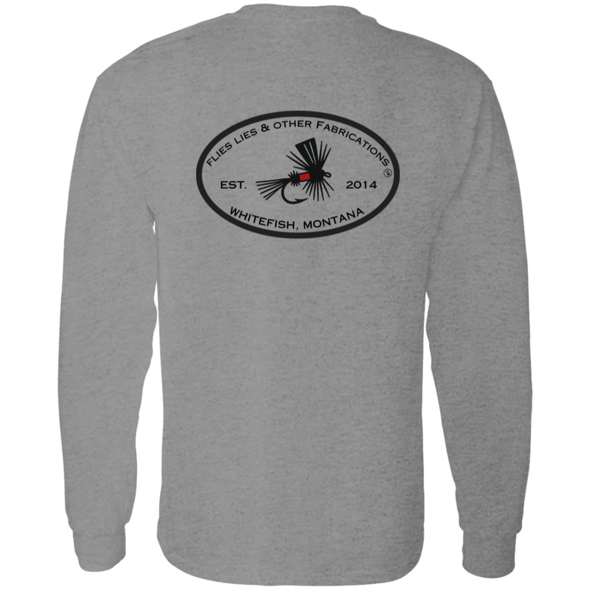 Montana Fly Fishing Long Sleeve Shirt – Flies, Lies & Other Fabrications™ – Trout Fishing Shirt – Fly Fisherman Gift