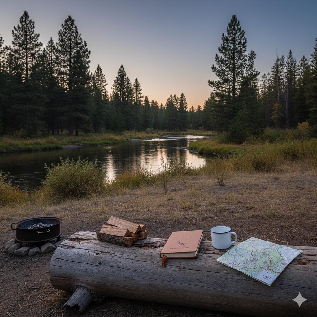 Personalized Mountain Goat Vegan Leather Journal – Hiking & Cabin Log