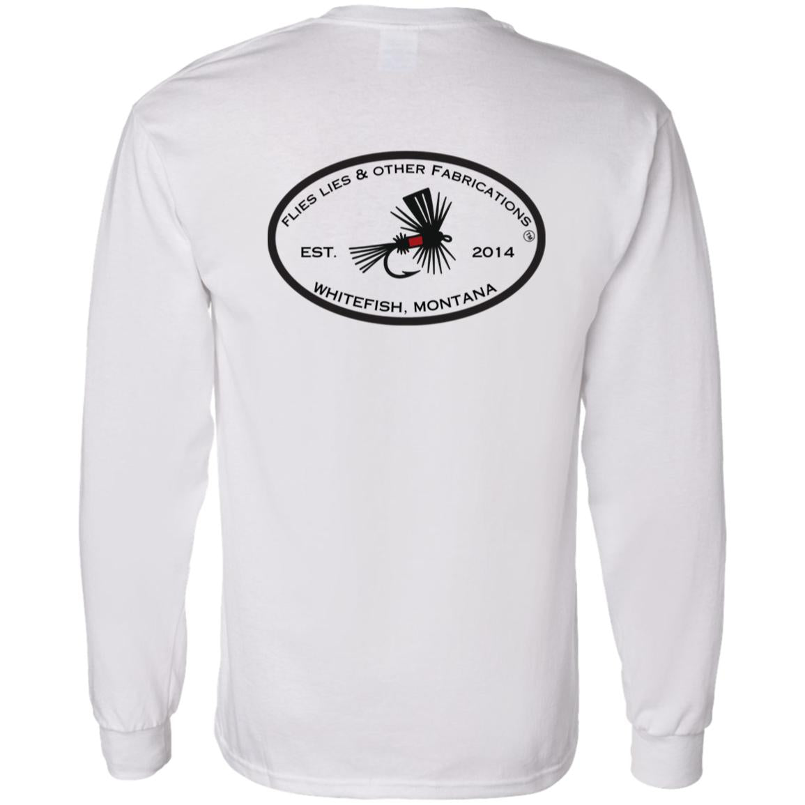 Montana Fly Fishing Long Sleeve Shirt – Flies, Lies & Other Fabrications™ – Trout Fishing Shirt – Fly Fisherman Gift