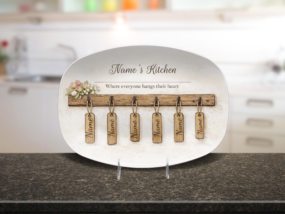 Mom’s Kitchen Personalized Family Platter – The Gift She’ll Treasure Forever