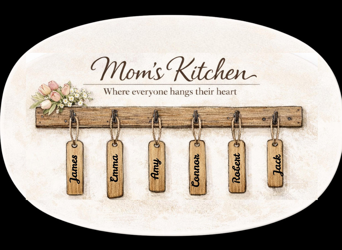 Mom’s Kitchen Personalized Family Platter – The Gift She’ll Treasure Forever
