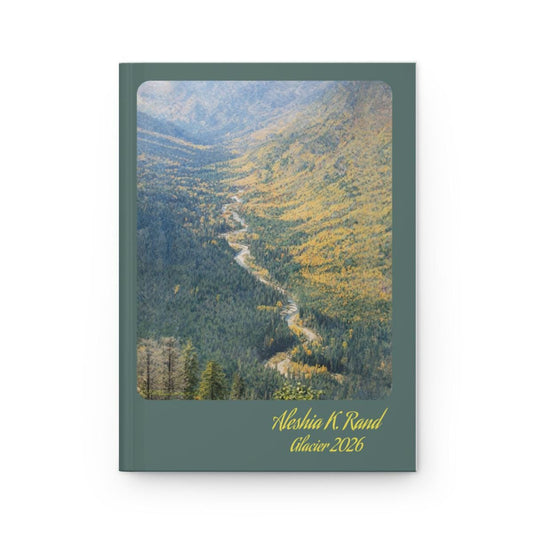 Personalized Glacier Reflection Journal | Watercolor Nature Wellness Notebook | Mental Health Gift for Women