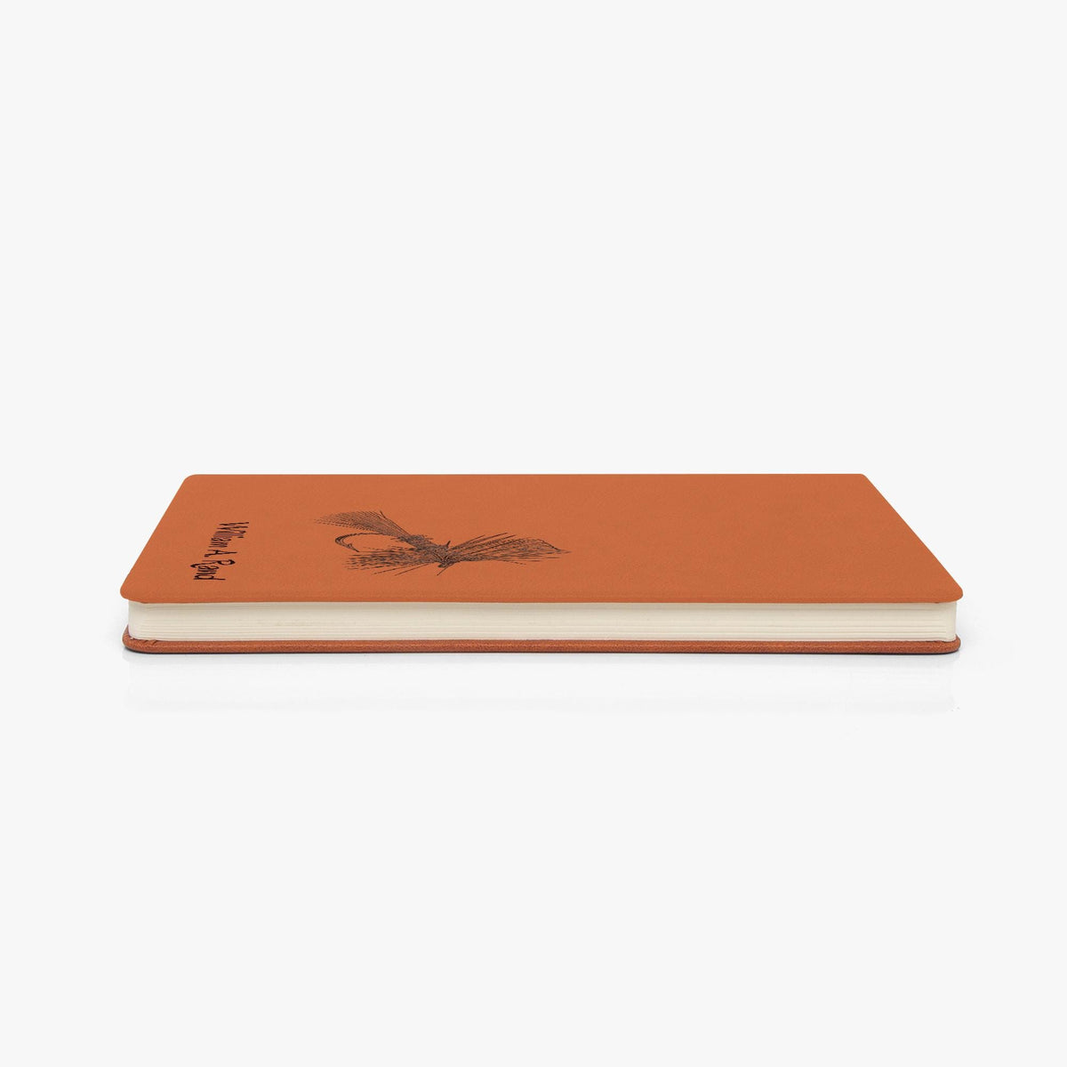 His name on the Front, your words on the Back | Custom Fly Fishing Journal Gift