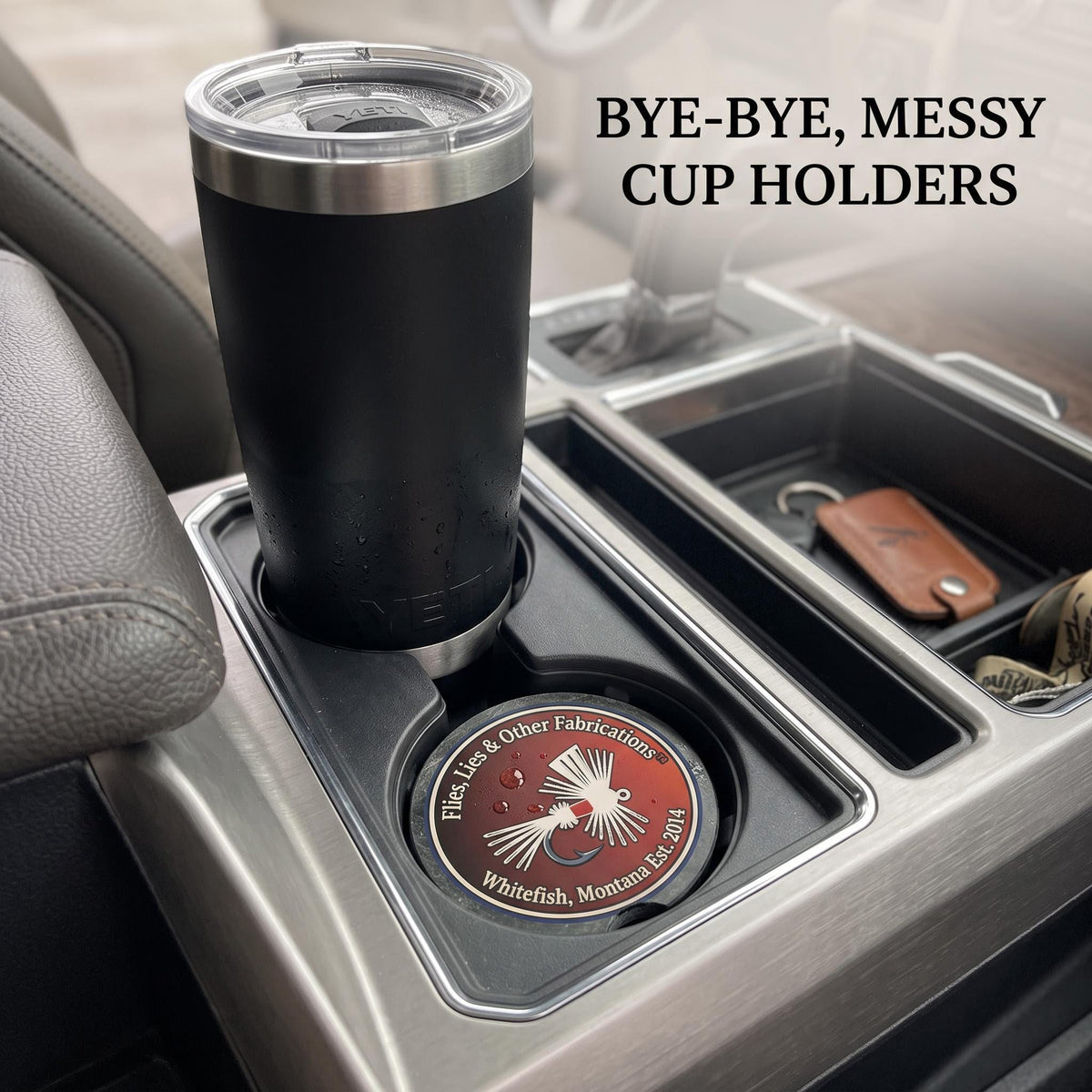His Car His Coaster | Soapstone Cup Holder Set (2 Pack)