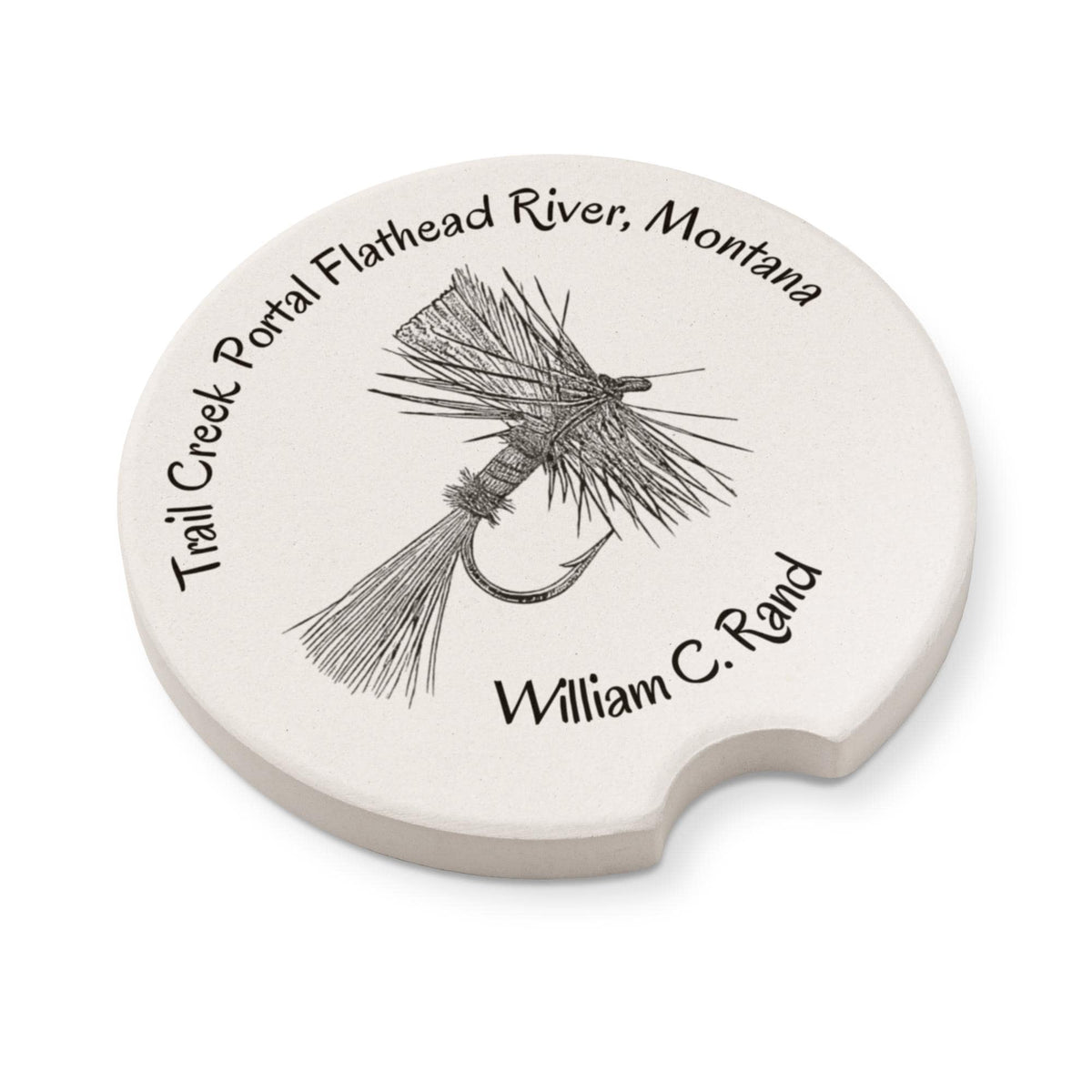 His Truck His Coaster Your Message| Personalized Soapstone Cup Holder Coaster Set (2 Pack)
