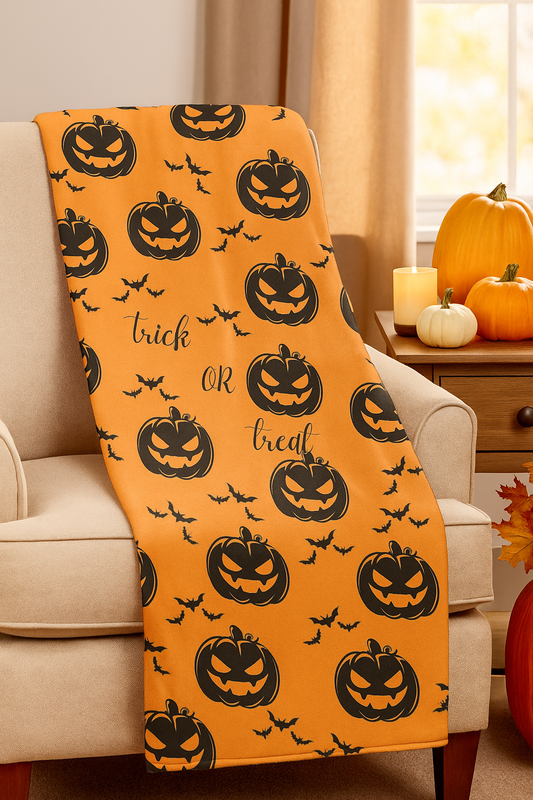 Halloween Jack O Lantern Blanket