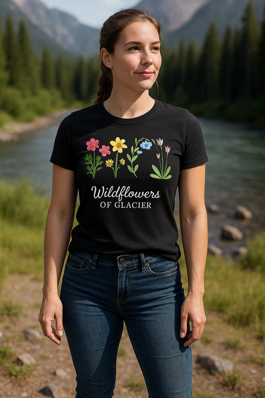 Wildflowers of Glacier -- Sticky Geranium Tee