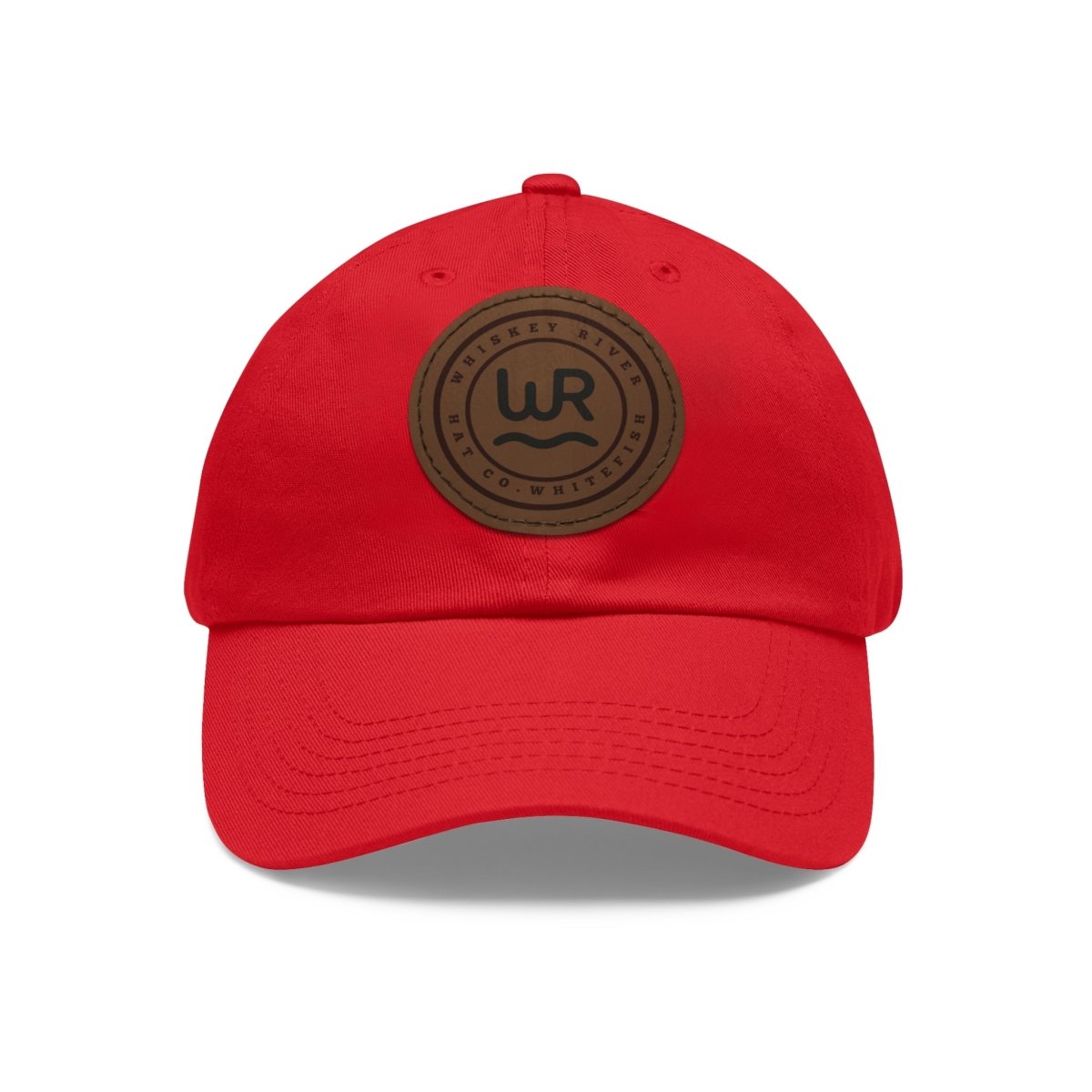 Leather Patch Cattle Brand Dad Hat — Rustic Western Baseball Cap - Lazy Rockin H Ecom