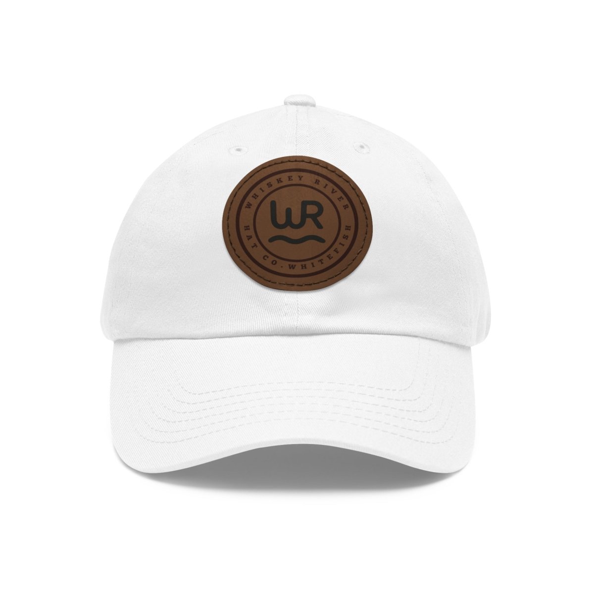 Leather Patch Cattle Brand Dad Hat — Rustic Western Baseball Cap - Lazy Rockin H Ecom