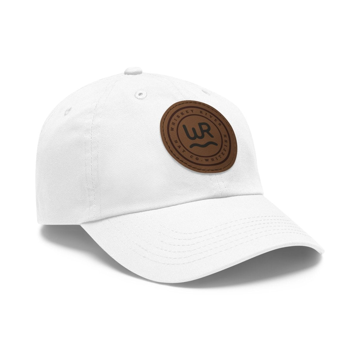 Leather Patch Cattle Brand Dad Hat — Rustic Western Baseball Cap - Lazy Rockin H Ecom