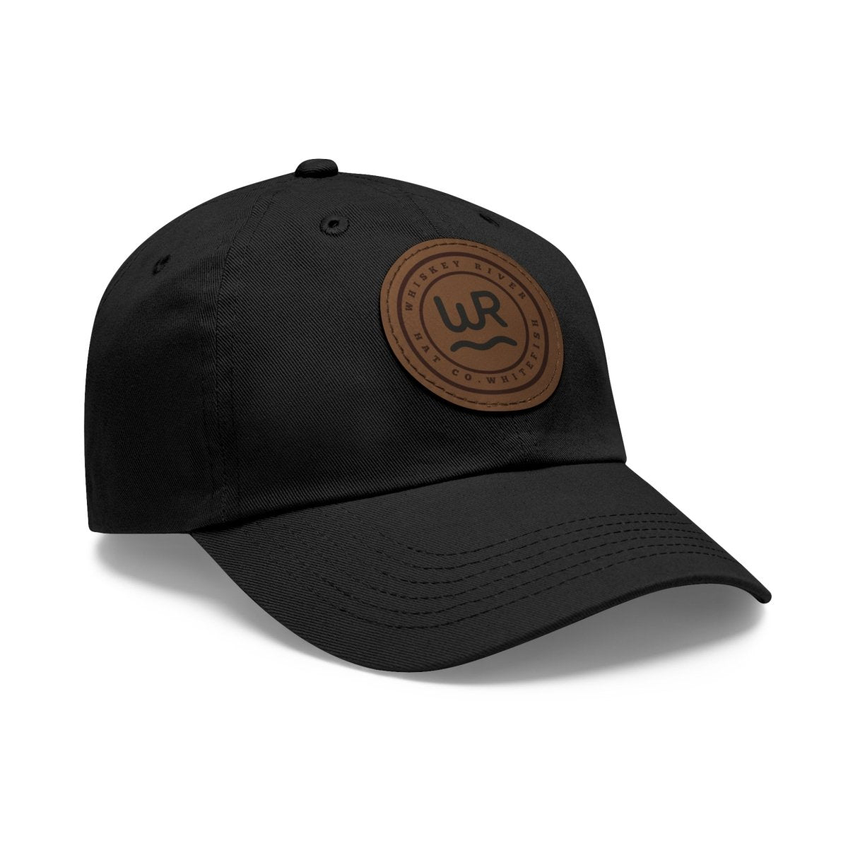 Leather Patch Cattle Brand Dad Hat — Rustic Western Baseball Cap - Lazy Rockin H Ecom