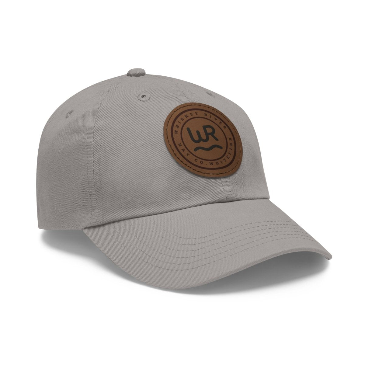 Leather Patch Cattle Brand Dad Hat — Rustic Western Baseball Cap - Lazy Rockin H Ecom