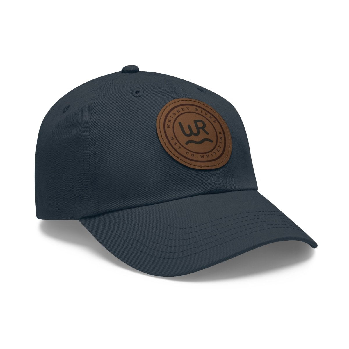 Leather Patch Cattle Brand Dad Hat — Rustic Western Baseball Cap - Lazy Rockin H Ecom