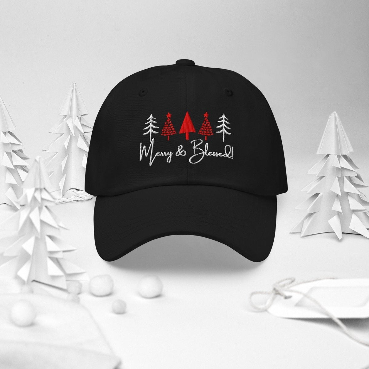 Merry & Blessed Christmas Hat - Lazy Rockin H Ecom