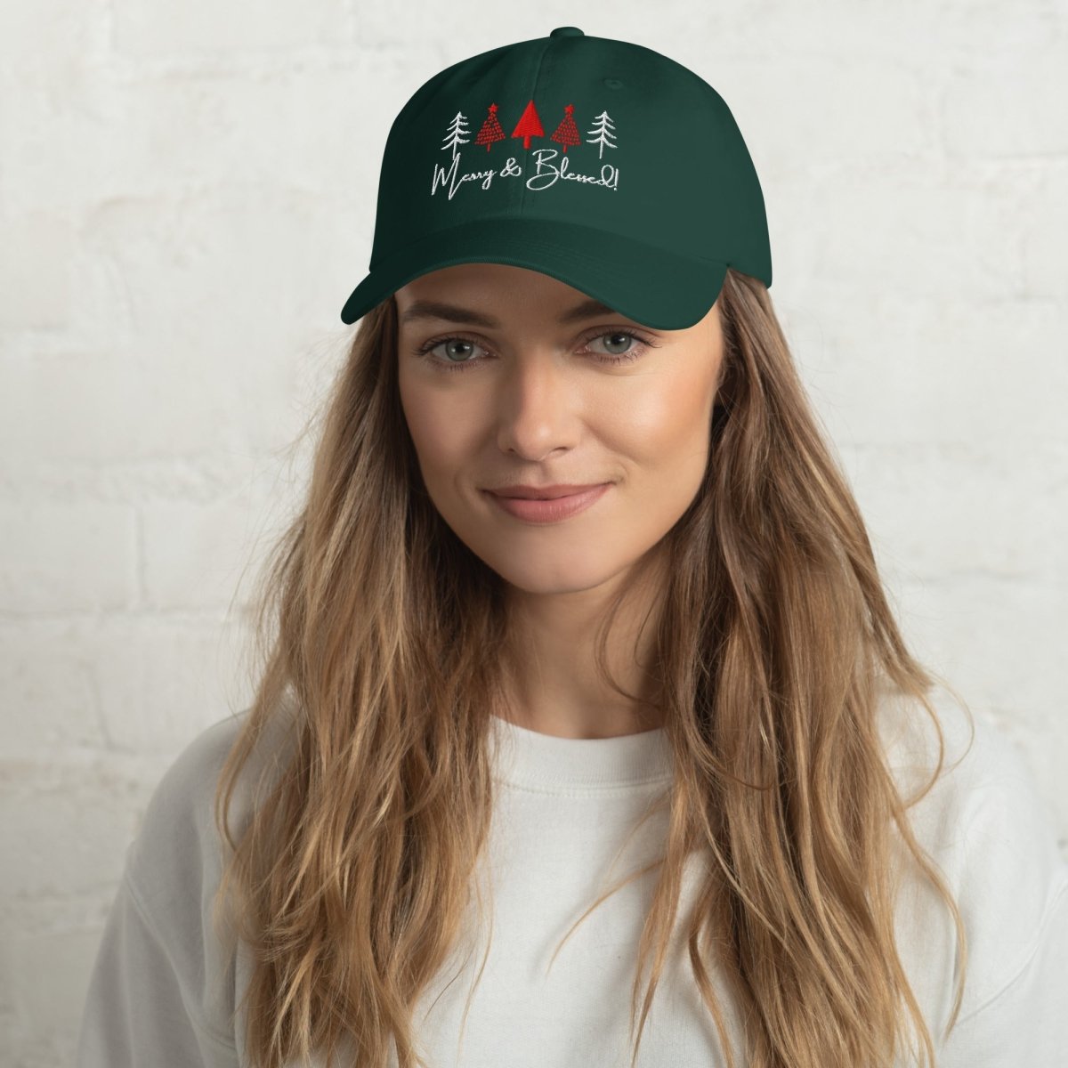 Merry & Blessed Christmas Hat - Lazy Rockin H Ecom