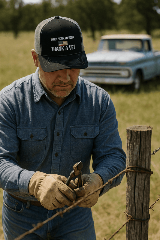 Patriotic Snapback Trucker Cap – Celebrate Freedom & Honor Veterans | Casual Everyday Hat - Lazy Rockin H Ecom