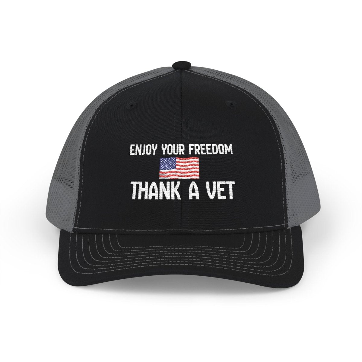 Patriotic Snapback Trucker Cap – Celebrate Freedom & Honor Veterans | Casual Everyday Hat - Lazy Rockin H Ecom