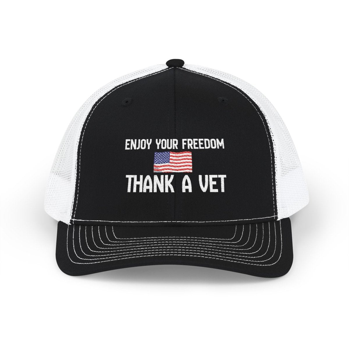 Patriotic Snapback Trucker Cap – Celebrate Freedom & Honor Veterans | Casual Everyday Hat - Lazy Rockin H Ecom