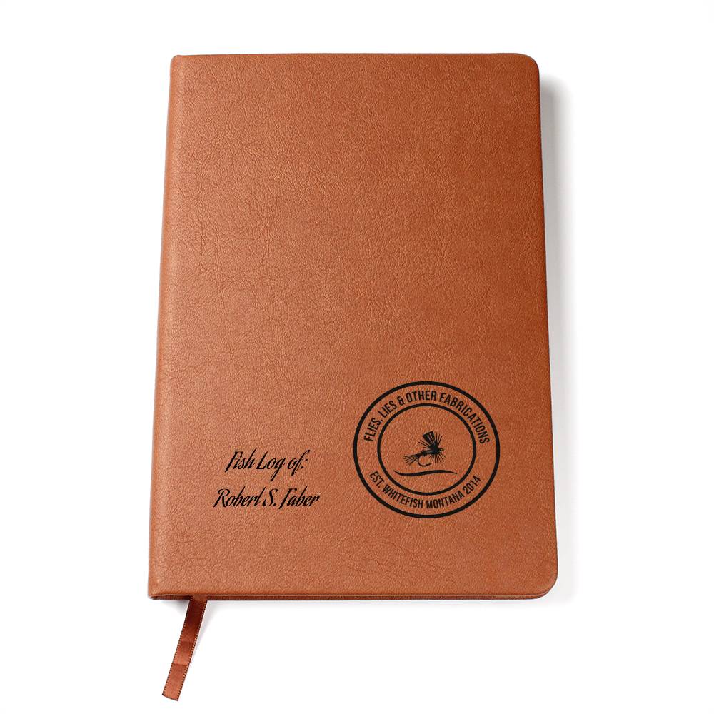 Personalized "Fish Tales" Ultimate Fishing Journal | Flies, Lies & Other Fabrications™ - Lazy Rockin H Ecom
