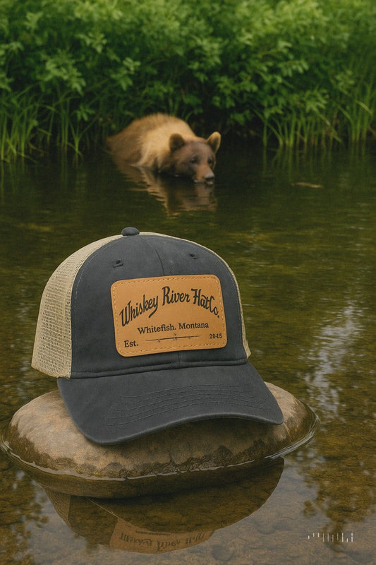 Whiskey River Hat Co. – Vintage Mesh-Back Trucker Hat