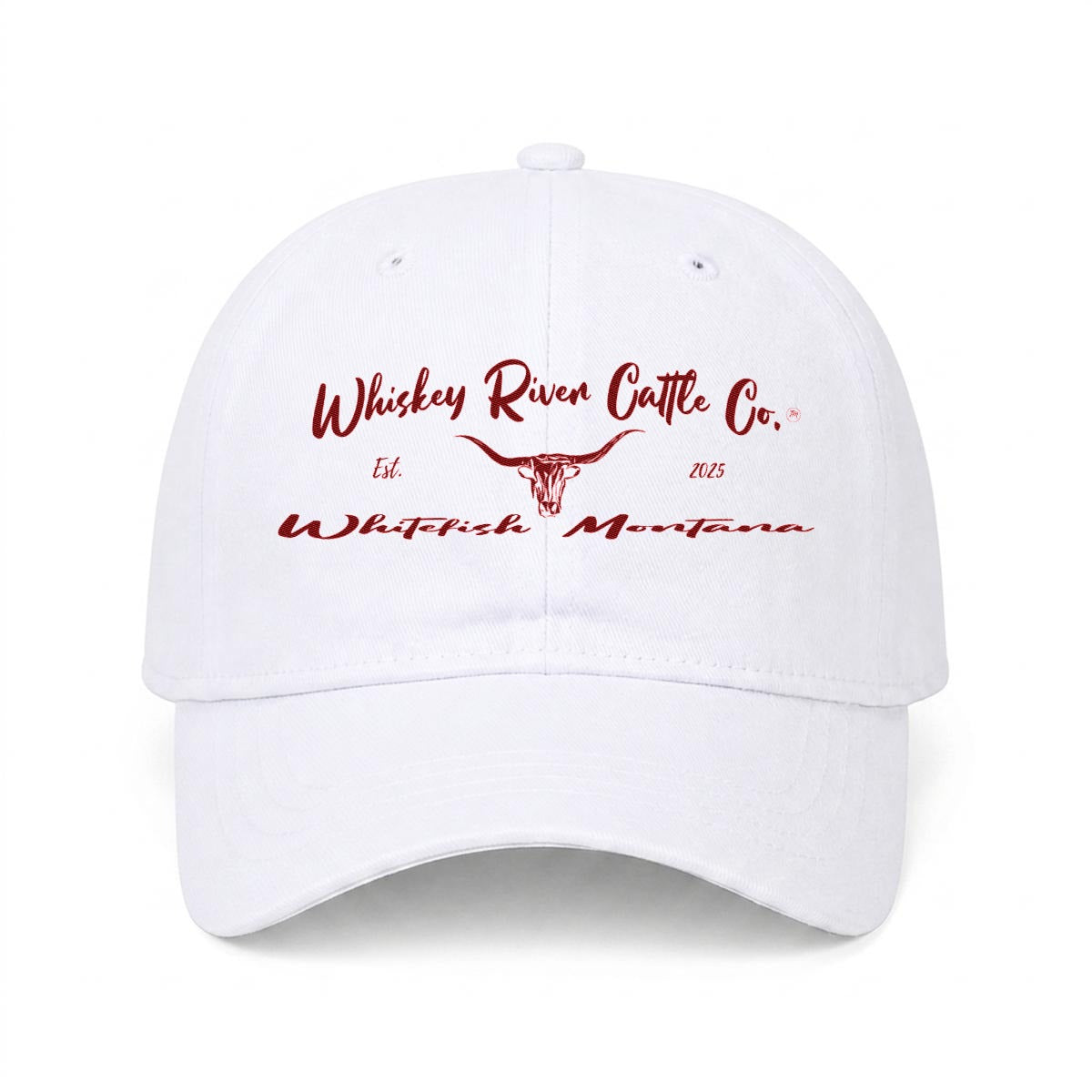 Whiskey River Cattle Co. Fishing Golf Baseball Cap