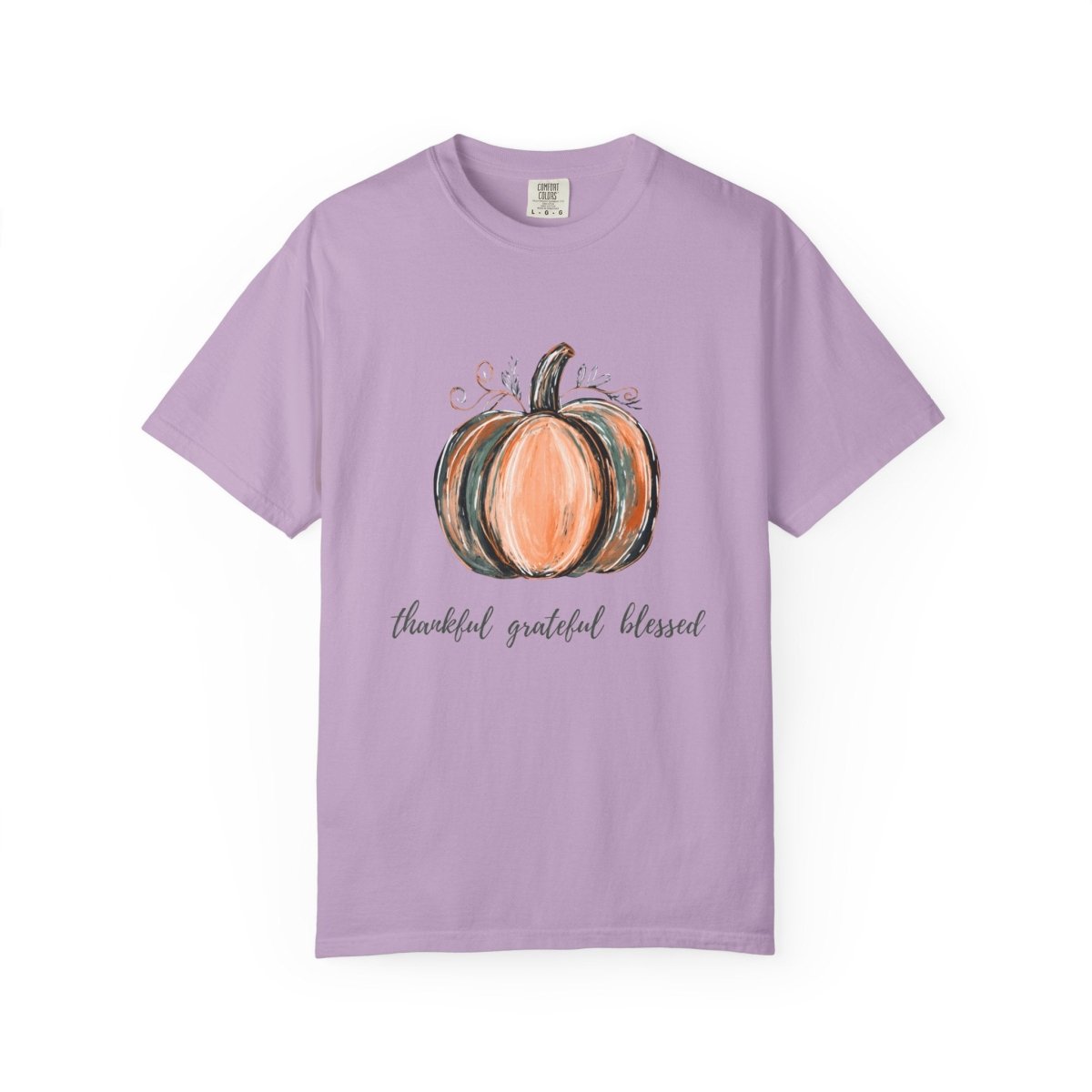 Thankful Grateful Blessed Pumpkin Tee – Fall & Thanksgiving Shirt for Women - Lazy Rockin H Ecom