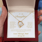To My Daughter: Forever Heart Necklace from Dad – Symbol of Unending Love - Lazy Rockin H Ecom