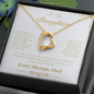 To My Daughter: Forever Heart Necklace from Dad – Symbol of Unending Love - Lazy Rockin H Ecom