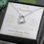 To My Daughter: Forever Heart Necklace from Dad – Symbol of Unending Love - Lazy Rockin H Ecom
