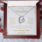 To My Daughter: Forever Heart Necklace from Dad – Symbol of Unending Love - Lazy Rockin H Ecom