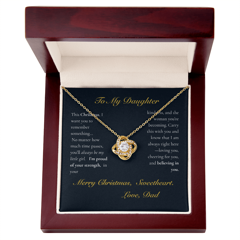 To My Daughter — If I Could Give You One Gift… Love Knot Necklace - Lazy Rockin H Ecom