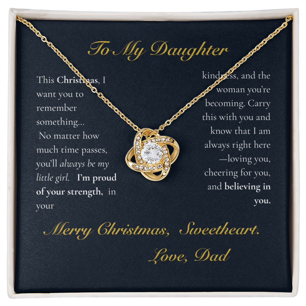 To My Daughter — If I Could Give You One Gift… Love Knot Necklace - Lazy Rockin H Ecom