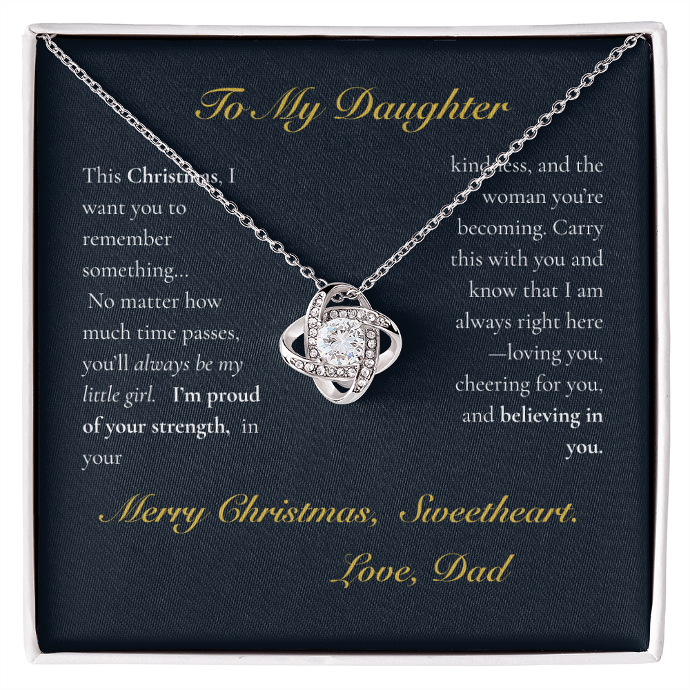 To My Daughter — If I Could Give You One Gift… Love Knot Necklace - Lazy Rockin H Ecom