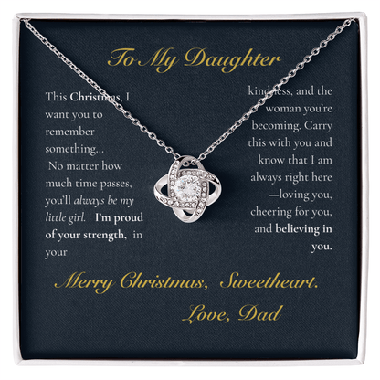 To My Daughter — If I Could Give You One Gift… Love Knot Necklace - Lazy Rockin H Ecom