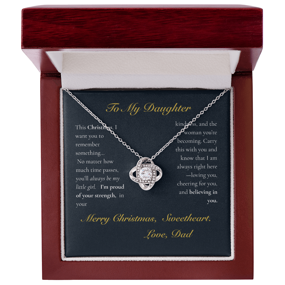To My Daughter — If I Could Give You One Gift… Love Knot Necklace - Lazy Rockin H Ecom